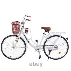 City Bike Woman Bicycle 26''Wheel17frame With cup holder Low Frame Ladies Cycle