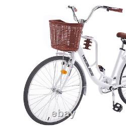 City Bike Woman Bicycle 26''Wheel17frame With cup holder Low Frame Ladies Cycle