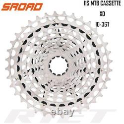Cycling MTB Bicycle Cassette 10-36T 11 Speed Cassette Bike Freewheel Fit SRAM XD