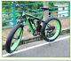Cyrusher Green 1000w 48v Electric Mountain Fat Tire Bike Double Suspension 5 Pas