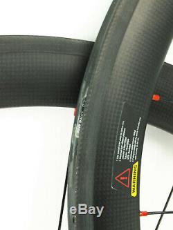 DT Swiss 240 Tubular 50mm Carbon Road Bike Wheelset 11 Speed NEW