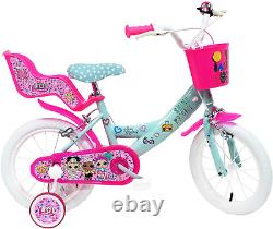 Denver Bike 14 Lol City Bike 35.6 cm 14 Steel Pink, Turquoise, White Girls cm