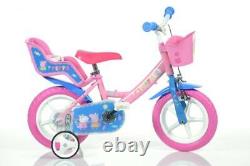 Dino Peppa Pig Pink Kids Girls Bike Bicycle 12 Mag EVA Wheel 1 Spd 124RL-PIG