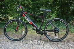 EBike Electric Mountain Bike 26 Puncture Proof Tyres Black