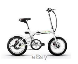 ELECTRIC FOLDING E BIKE bicycle WEIGHS18 kgs 36v black or white