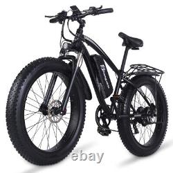 E-Bike 26 Electric Mountain Bike 1000W Fat Tire Bicycle 17AH Moped City Bikes