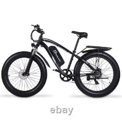 E-Bike 26 Electric Mountain Bike 1000W Fat Tire Bicycle 17AH Moped City Bikes