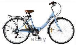 Ecosmo 26 Wheel Folding Ladies Women City Bicycle Bike 7 SP, 17 -26ALF08B