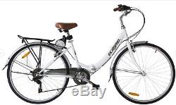 Ecosmo 26 Wheels Folding Ladies Women City Bicycle Bike 7 SP, 17 -26ALF08W