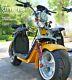 Electric Adult Motorcycle 2000w Electric Bike 8 Inch Fat Tire Disc Brakes Yellow
