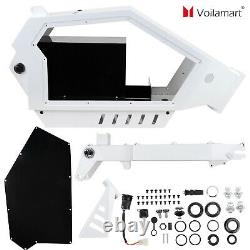 Electric Bicycle E bike Frame Kit Stealth Bomber Electric Bicycle Frame White