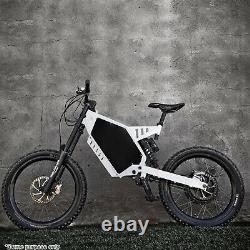 Electric Bicycle E bike Frame Kit Stealth Bomber Electric Bicycle Frame White