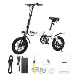 Electric Bike E-Bike Foldable Aluminum Moped Bicycle Cycling 36V 250W Max 25Km/h