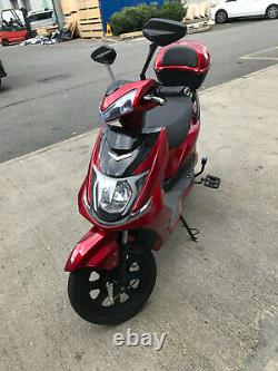 Electric Bike Scooter Moped UK Road Legal No Licence Tax Insurance needed Red