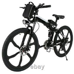 Electric Bikes Mountain Bike 26 Ebike Folding E-Citybike Bicycle 250W Black UK