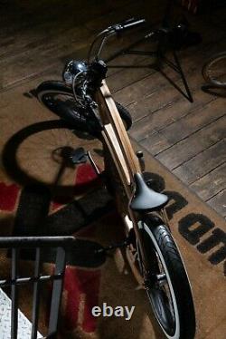 Electric Cruiser Bike 1000w handmade in UK, CNC birch plywood Retro style eBike