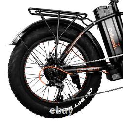 Electric Folding Bike 250W UK LEGAL Fat Tire 20 ebike 36V 10Ah Step In Bicycle