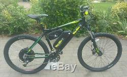 Electric Mountain Bike Wing Black Stallion 1000w 48v 1700w 52v 17.5ah 40mph+