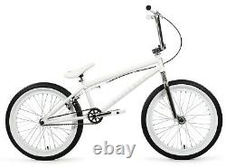 Elite 20 BMX Destro Bicycle Freestyle Bike 3 Piece Crank White Chrome New 2020