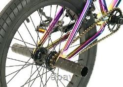 Elite BMX 20 Bike Destro Freestyle Oil Slick Neo Chrome 3pc Crank