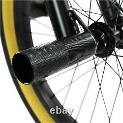 Elite BMX 20 Bike Stealth Freestyle Black Gum NEW 2021 1-Piece