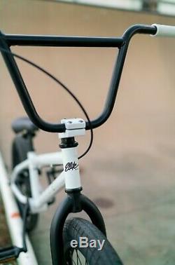 Elite BMX 20 Bike Stealth Freestyle White NEW 2020 1-Piece