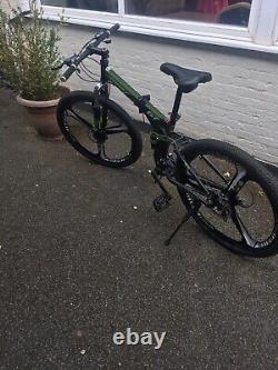 Eurobike G7 21-speed Foldable Mountain Bicycle Army Green