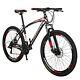 Eurobike Mountain Bike Shimano 21 Speed Bicycle 27.5 For Adult Red Disc Brake