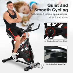 Exercise Bike Cycling Bicycle Cardio Fitness Workout with Adjustable Resistance