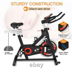 Exercise Bike withLCD Monitor Indoor Training Cycling Bicycle Trainer Gym Fitness
