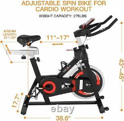 Exercise Bikes Indoor Cycling Bike Bicycle Home Fitness Workout Machine 20kg LCD