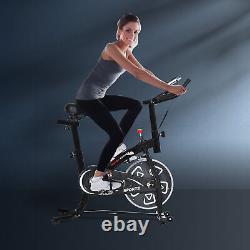 Exercise Training Bike Indoor Cycling Bicycle Workout Trainer LCD Monitor Black