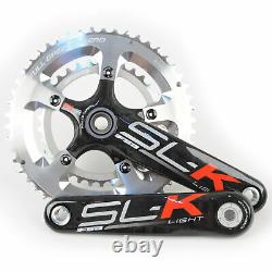 FSA SL-K Light BBright Carbon Road Bike Crankset 50/34 10 Speed 175mm//Silver