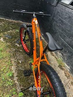 Fat Bike Mountain Bike Fat Tyre Bicycle Hardtail Full Suspension Fork Orange