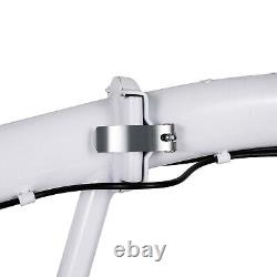 Folding Bike Foldable City Bike for Adult 20 Commute Bicycle 6 Speed Gear White