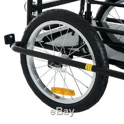 Folding Bike Trailer Cargo B icycle Storage Carrier with Hitch