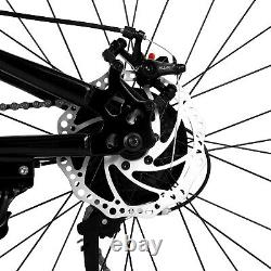 Folding Bikes Mens Mountain Bike Full Suspension Disc Brake Bicycle 26 inch UK