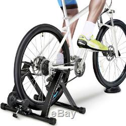 Folding Indoor Bike Bicycle Magnetic Turbo Trainer Exercise Fitness Training UK