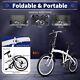 Folding Mountain Bike 20 Inch Wheels 6 Speed Bicycle Road Bike Double V Brake Uk