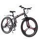 Folding Mountain Bike 27.5 Inch Wheels 21 Speed Full Suspension Bicycle For Mens