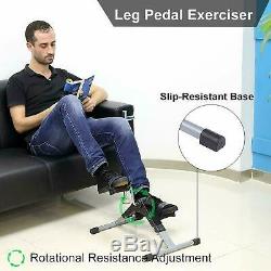 Folding Pedal Exerciser Mini Arm Leg LCD Exercise Bike Foot Hand Cycle Peddler