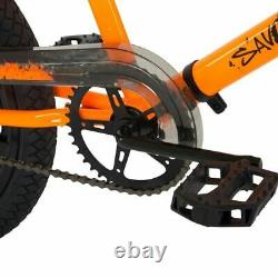 Freespirit Savage BMX 20 MAG Wheel Bike Neon Orange First Kids BMX Bicycle
