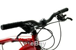 Fully 26 Zoll MTB unisex Mountainbike Rad KCP ATTACK 21 Gang SHIMANO rot DISK