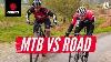 Gmbn Vs Gcn From Here To There Mtb Vs Road Bike Challenge