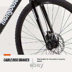 Gravel Hybrid Road Bike Mens Mongoose Define Alloy 19 Frame Disc Brakes 700C
