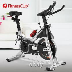 Grey Exercise Bike Home Gym Bicycle Cycling Cardio Fitness Training Indoor