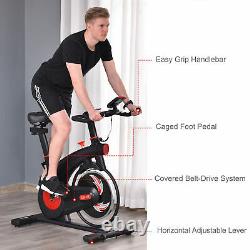 HOMCOM Exercise Bike Indoor Cycling Adjustable Resistance LCD Display