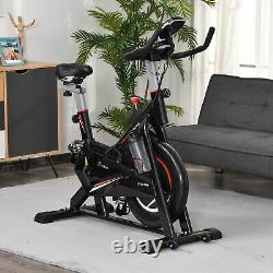 HOMCOM Indoor Cycling Bike Upright Stationary Exercise Bike Cardio Workout