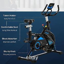 HOMCOM Stationary Exercise Bike Indoor Cycling Bicycle Cardio Workout, Black