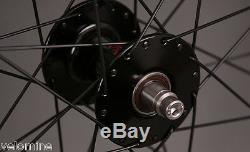 H + Plus Son Archetype Black Rims Phil Wood Track hubs fixed gear bike Wheelset